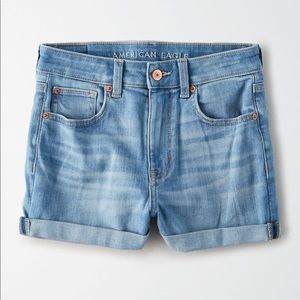 American Eagle High Rise Shortie light shorts sz 2